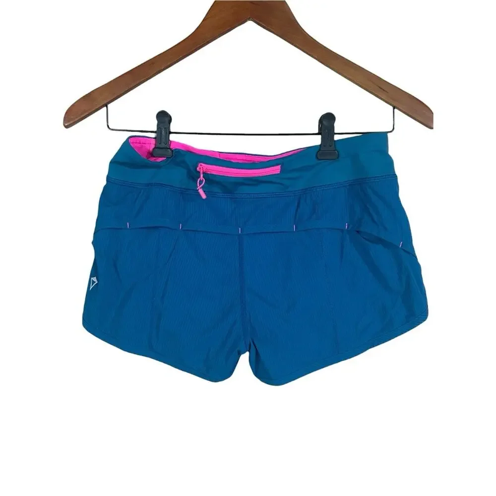 Ivivva by Lululemon Girls Size 14 Activewear Set Teal Tank Blue Shorts
